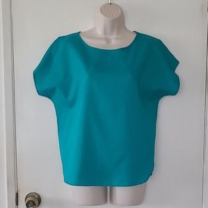 Vintage 80s Blue Blouse